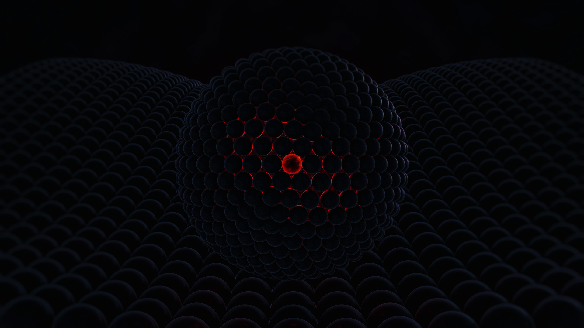 3d Abstract Red Cgi Digital Art 4k