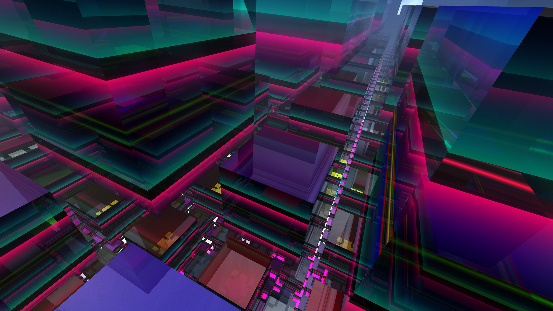 3d Glass Abstract