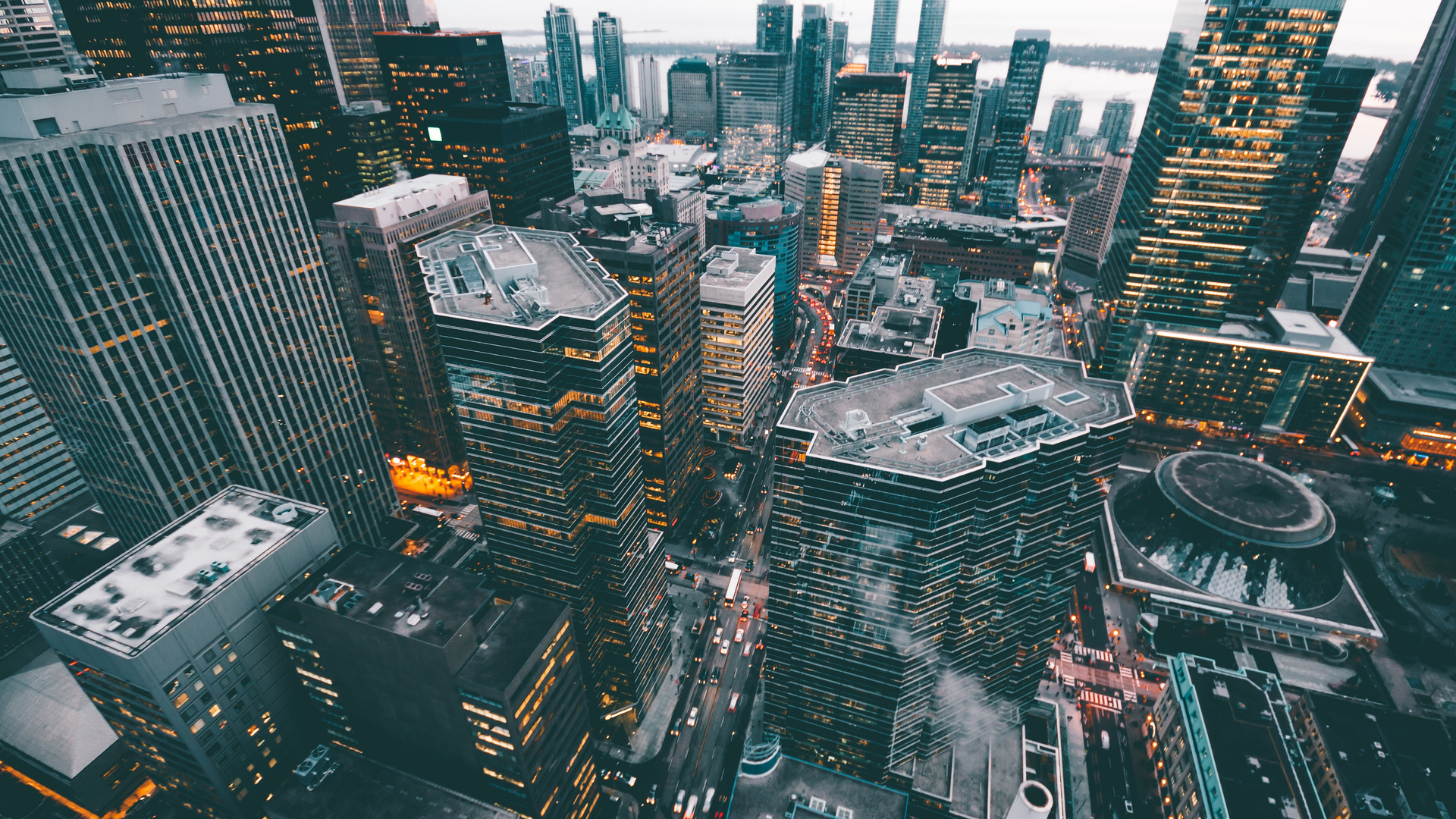 Aerial Shot Of Buildings