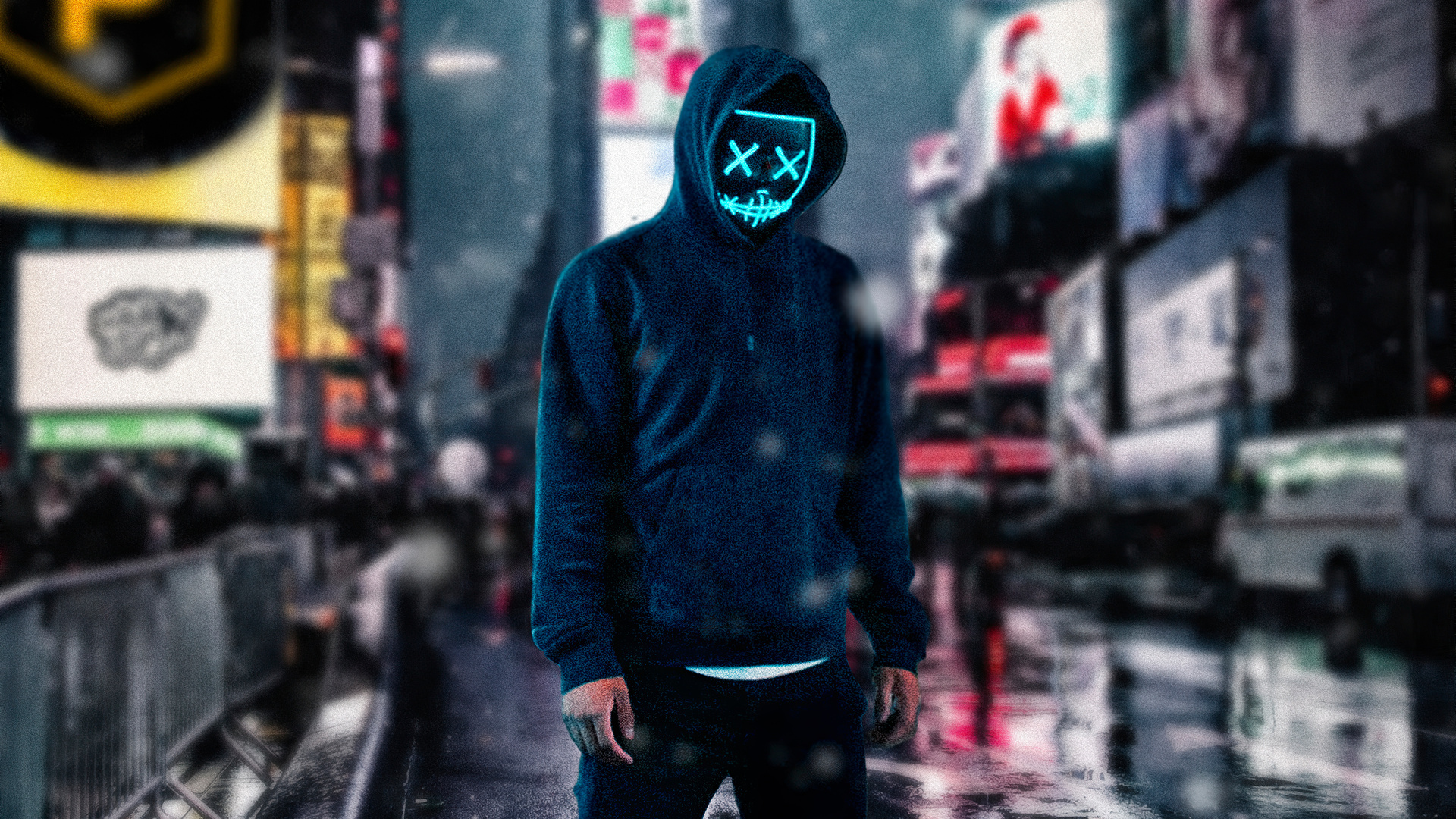 Anonymus Guy On Street 4k