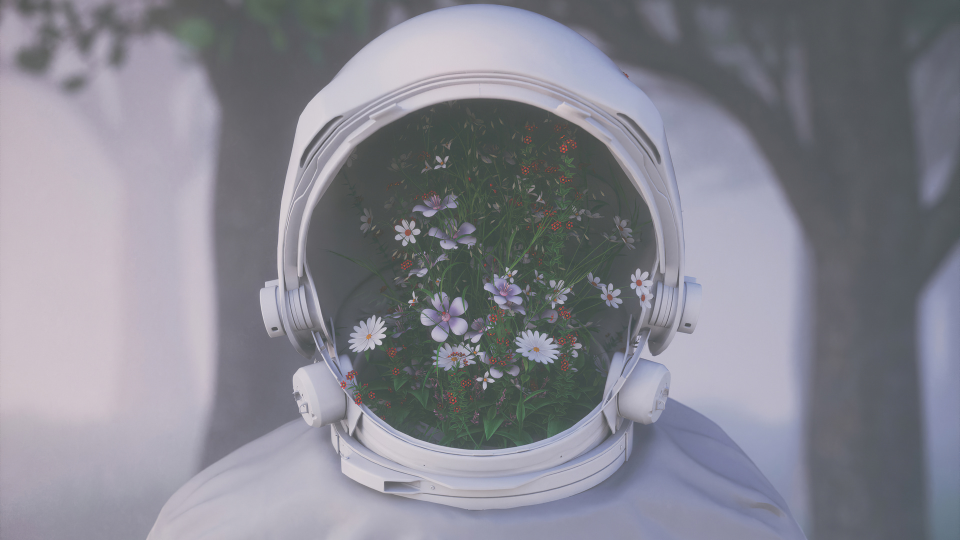 Astronaut Face Reveal 4k