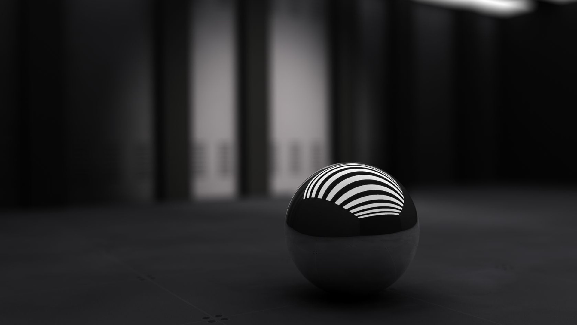 Black Ball With White Bands