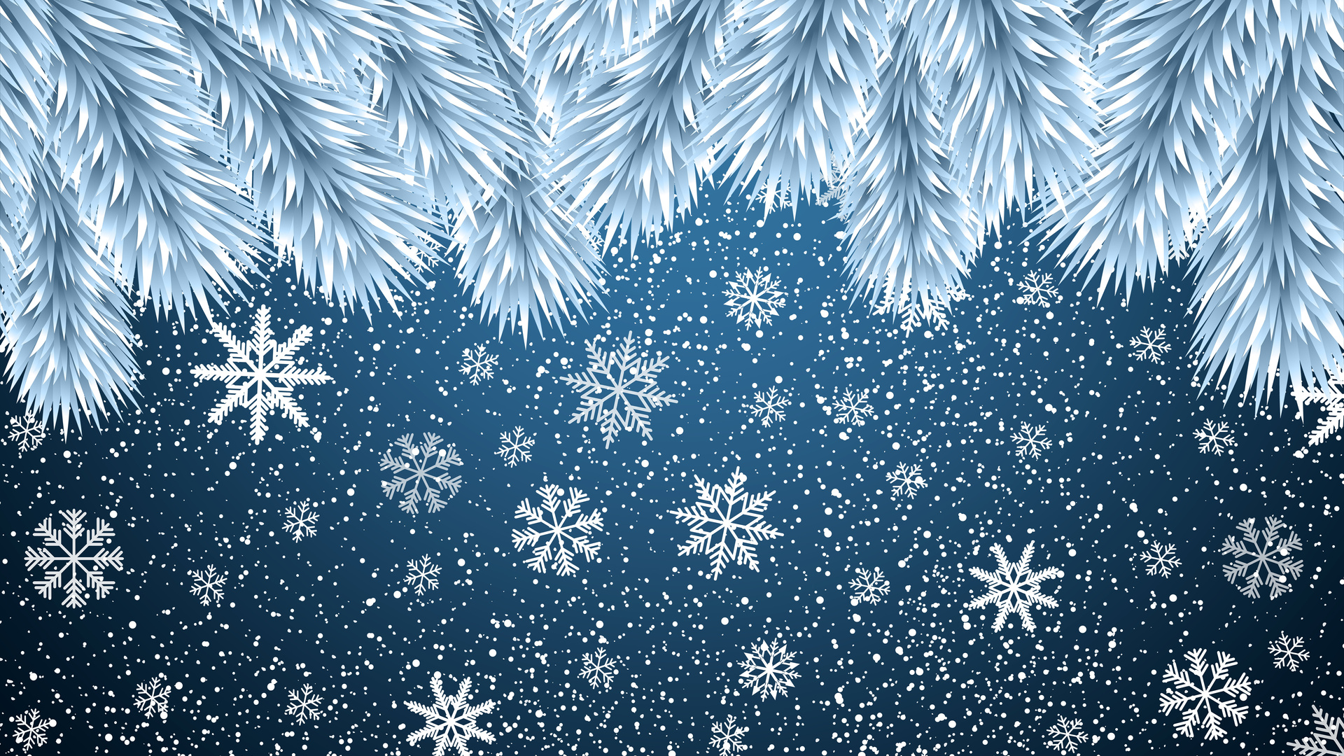Christmas Snowflakes Background 8k