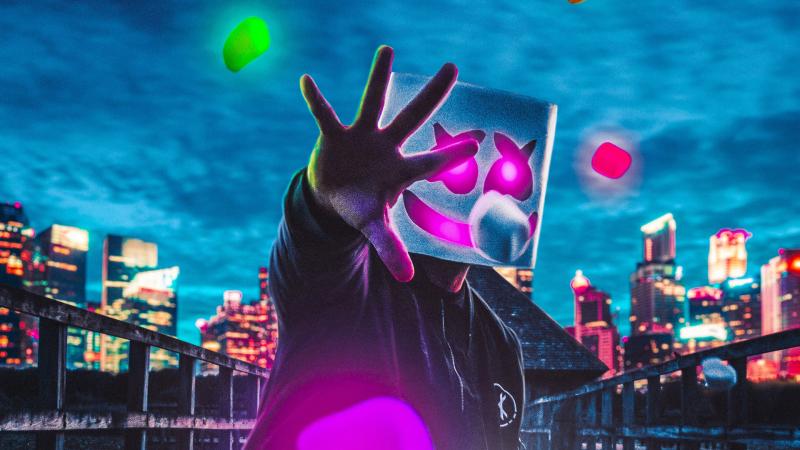 4k Marshmello Artwork