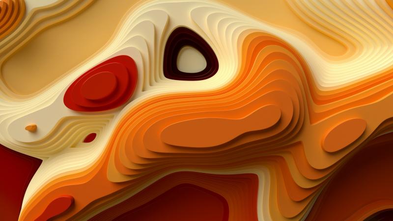 Abstract Liquid Gold Layers