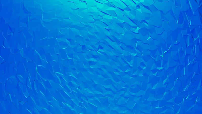 Abstract Low Poly 3d Blue Background 4k