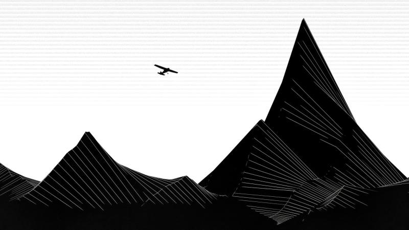 Aeroplane Soaring At High Altitude