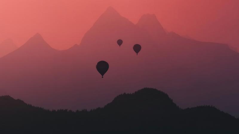 Air Ballon Evening