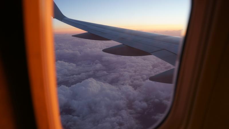Airplane Clouds Wings Flying 5k