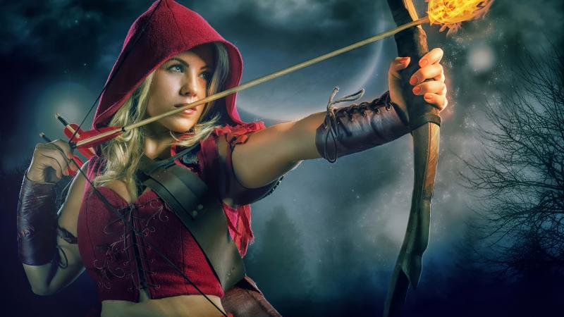 Archer Girl Cosplay 4k