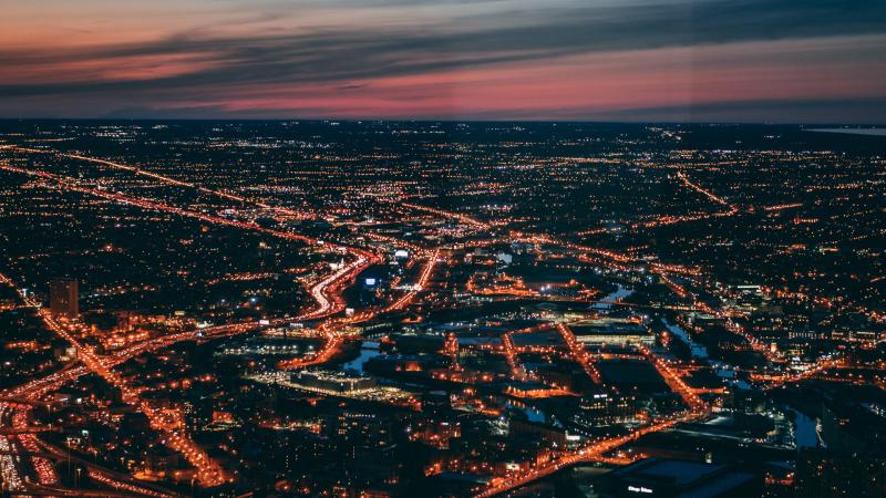 Bird Eye View Of City