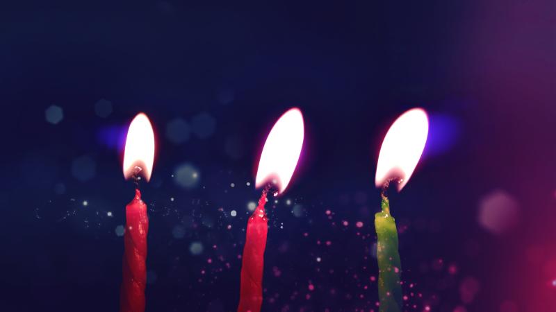 Birthday Candle Lights 4k