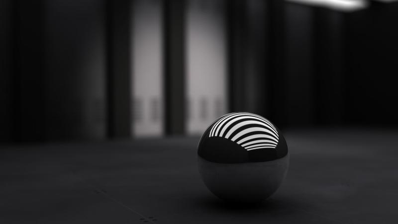 Black Ball With White Bands
