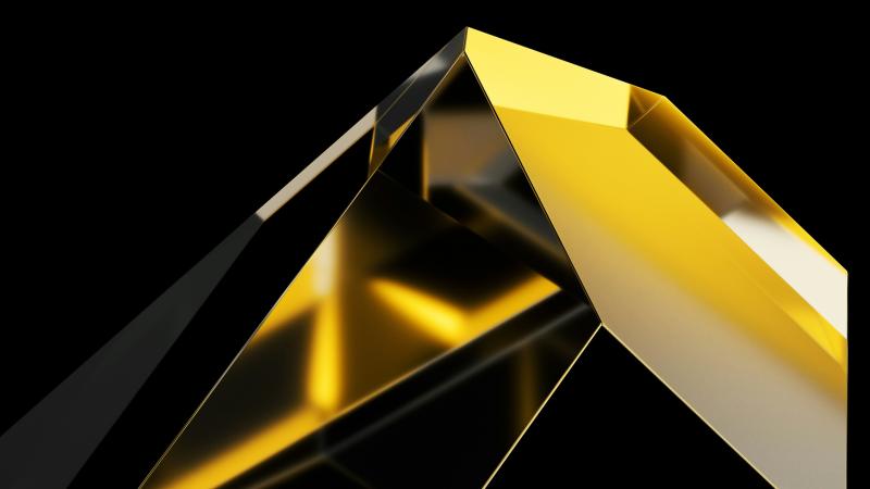 Black Gold Shape Fractal 5k