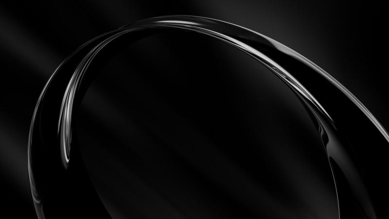 Black White Curved Shape 5k