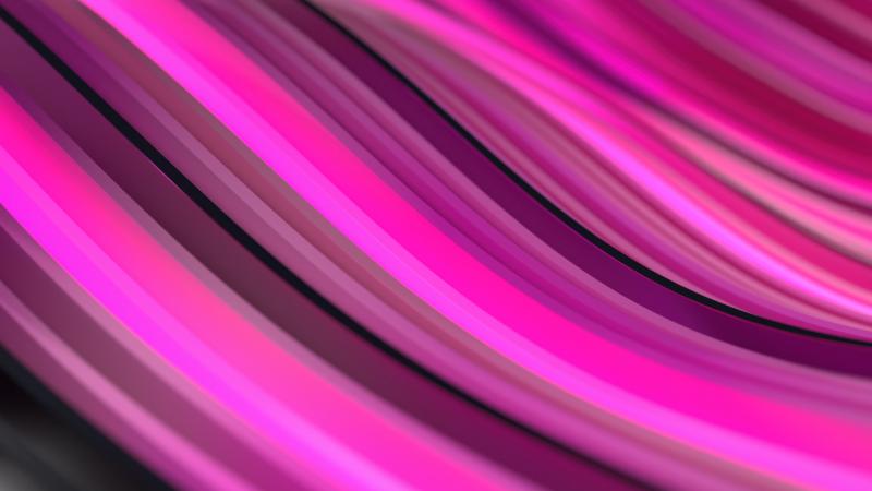 Blender Waves Pink Abstract 5k