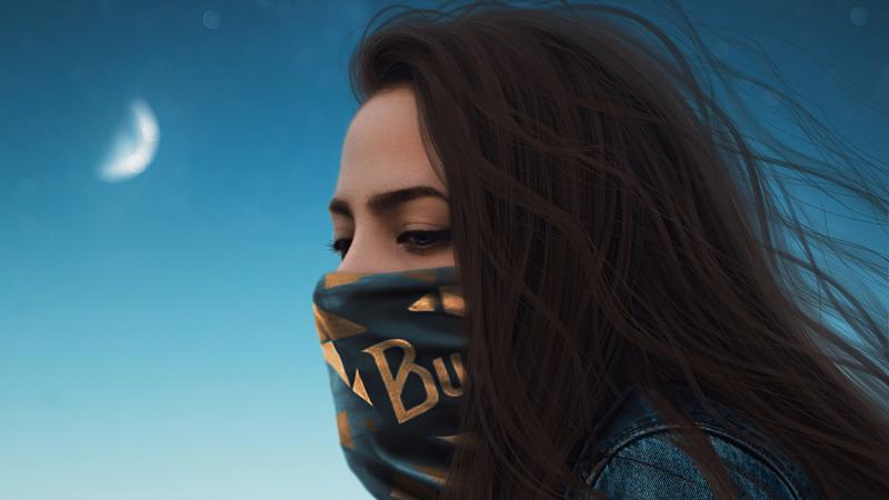 Blonde Girl Mask