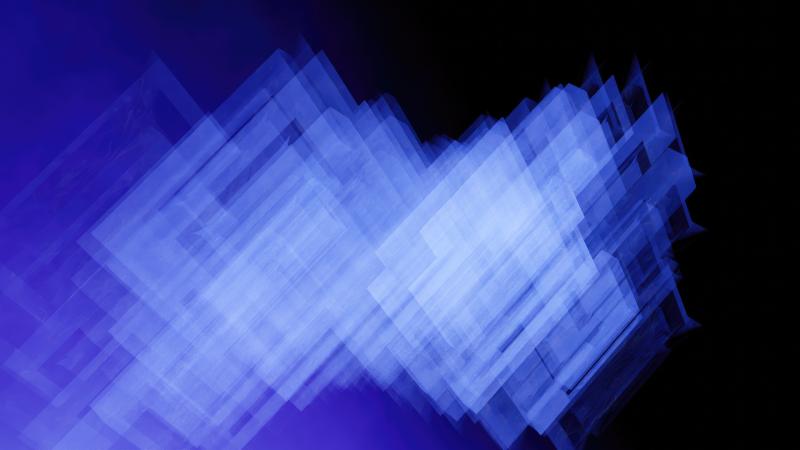 Blue Color Flow Abstraction