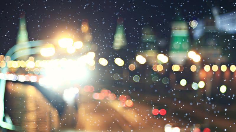 Blurred Lights Bokeh 5k