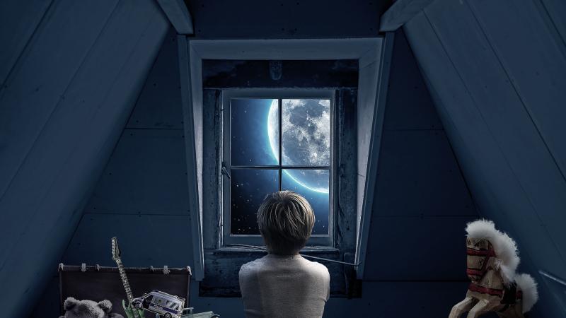 Boy Childhood Memories Dream World Out Of The Window 5k