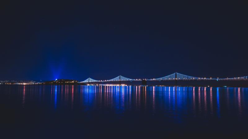 Bridge Night Reflection