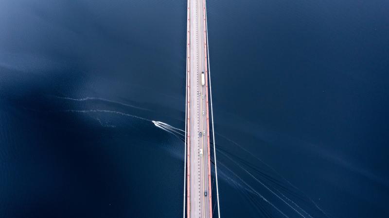 Bridge Under Blue Sky 5k