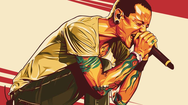 Chester Bennington Digital Art 4k