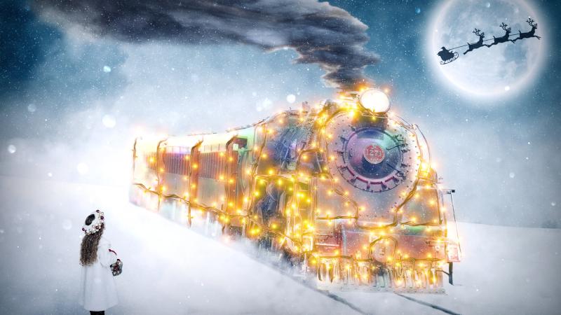 Christmas Motif Train Children