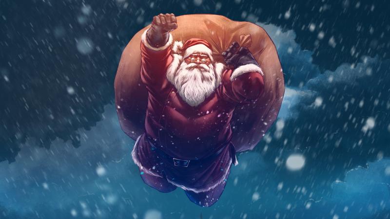 Christmas Santa Digital Art