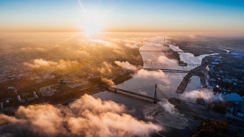 City Aerial View Buildings