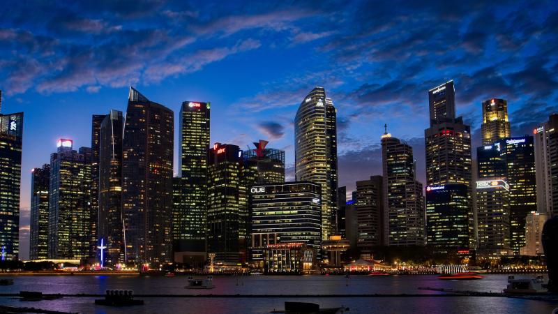 City Lights Buildings 4k