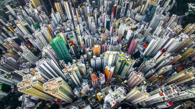 Cityscape Aerial View