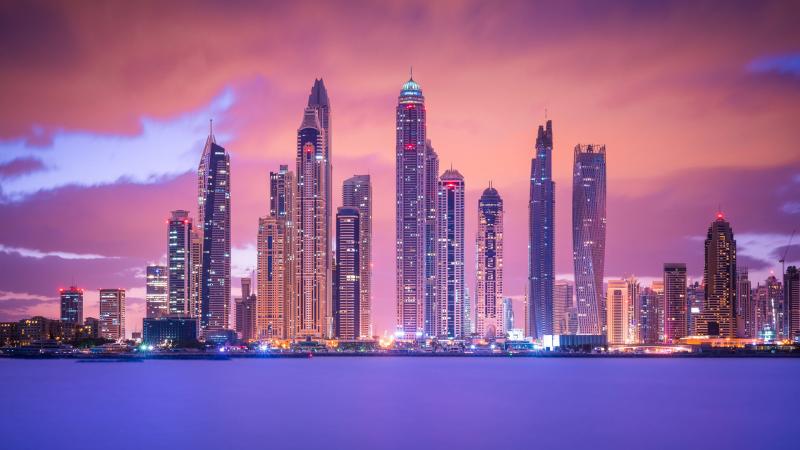 Cityscape Colorful Buildings
