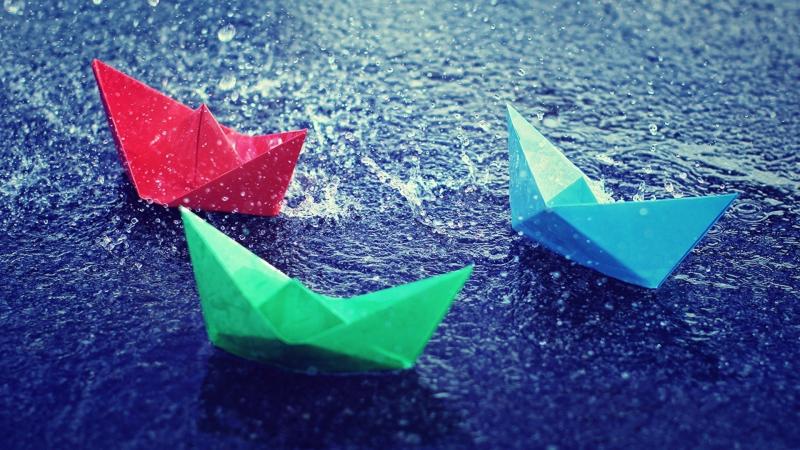 Colorful Paper Boats