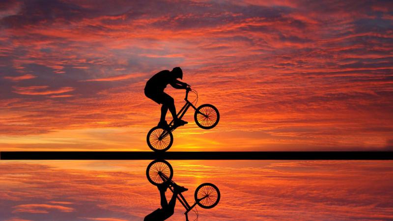 Cycling Sunset