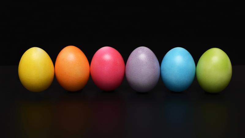 Easter Eggs Colorful - Wallpaper Download