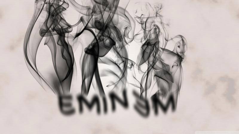 Eminem Logo Smoke 4k
