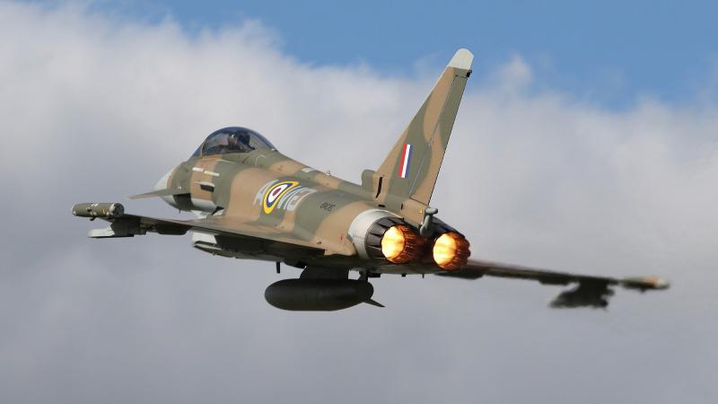 Eurofighter Typhoon Jet Fighter Aircraft Warplane
