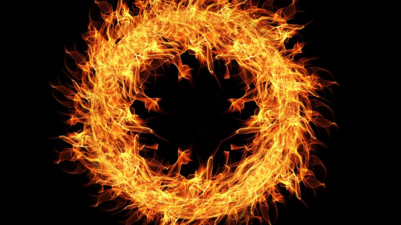 Fire Flame Ring 4k