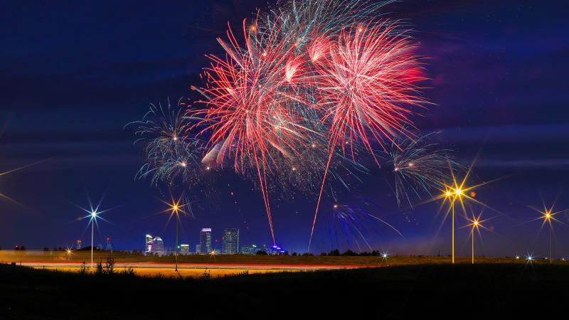 Fireworks Celebrations 4k