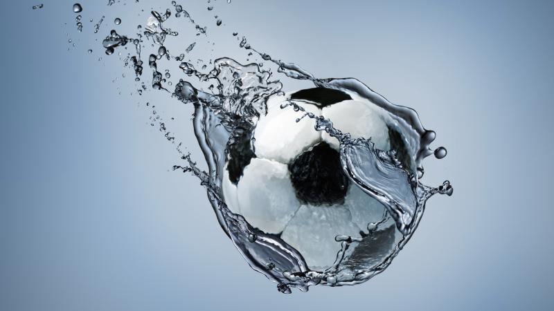 Football Water Splash