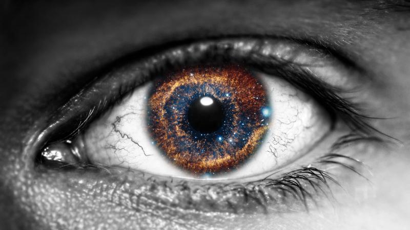 Galaxy Inside Eye