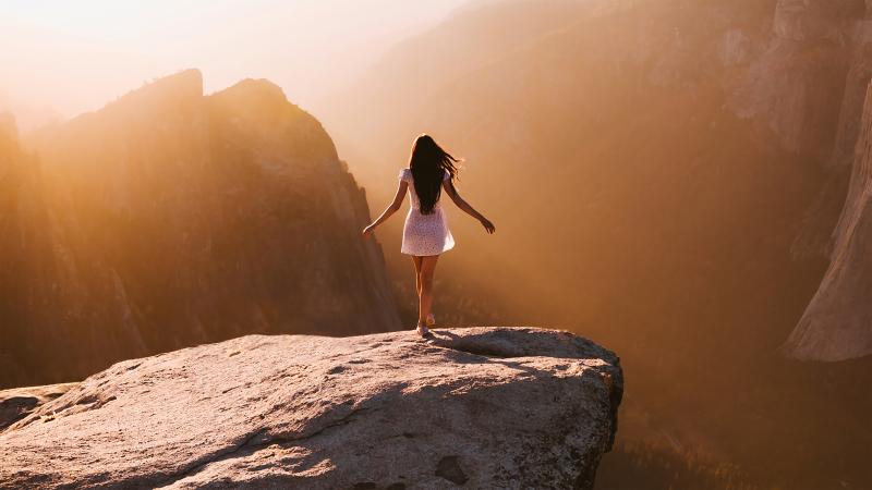 Girl At Yosemite