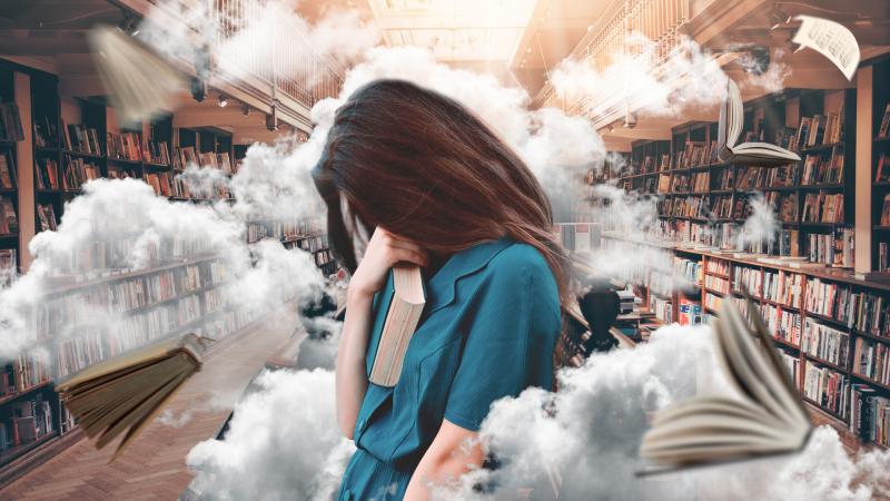 Girl In Library