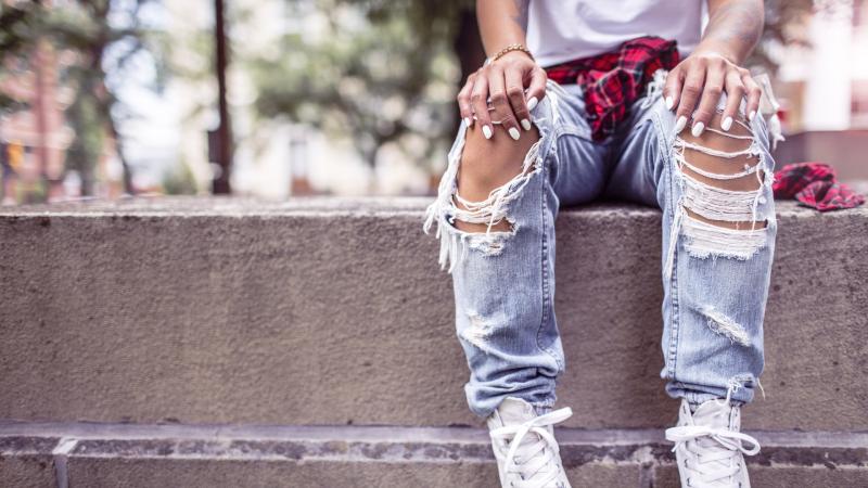 Girl Style Shoes Jeans