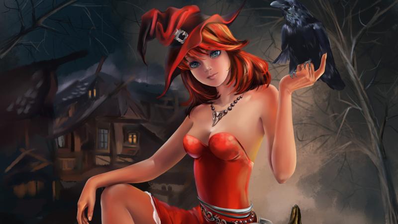 Halloween Witch Artwork