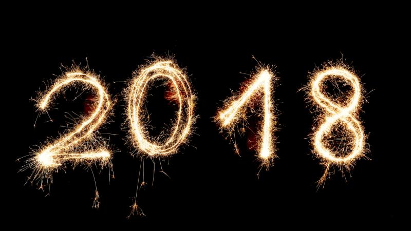 Happy New Year 2018 - Wallpaper Download