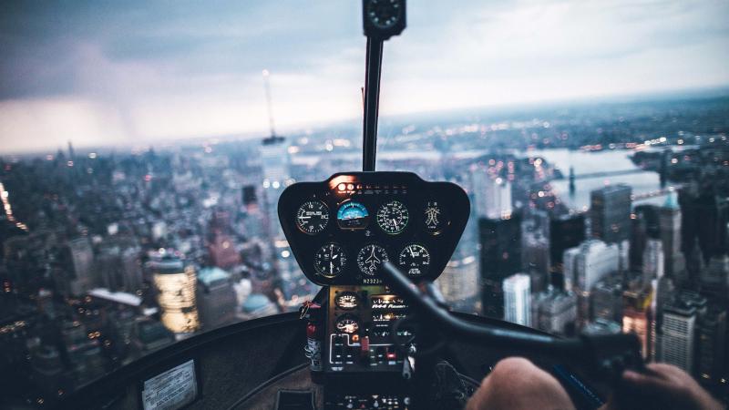 Helicopter Inside View