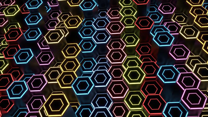 Hexagonal Harmony Honeycomb Glow