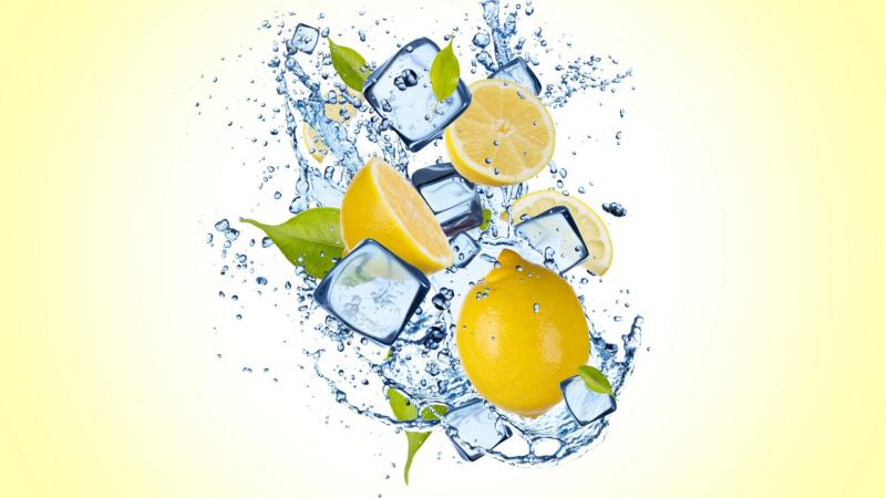 Lemon Ice Splash - Wallpaper Download